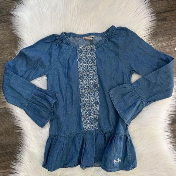 GIRLS LUCKY BRAND SHIRT SIZE 6X - Picture 1 of 2